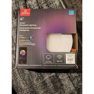 4'' Wi-Fi Smart RGB LED New Construction/Remodel Recessed Lighting Kit by Globe